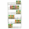 6 TIER SPICE RACK HERB JAR HOLDER KITCHEN DOOR WALL MOUNTED CUPBOARD STORAGE