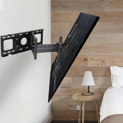 Long Swing Arm TV Wall Mount Bracket Tilt Swivel With Hardware For LED LCD 24-60