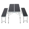Camping Folding Picnic BBQ Table Bench Set Outdoor 4 Seater Stool Garden Chairs