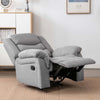 SEATTLE MANUAL 1 SEATER FABRIC RECLINER 3+2+1 SUITE SOFA ARMCHAIR SET GREY