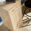 White Black Oak Desk 1 Drawer 1 Door Compact Computer Workstation Home Office
