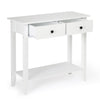 Modern 2/3 Drawers Console Table w/Shelf Wooden Side Table Hallway Living Room