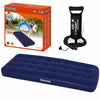 Double Single Airbed Flocked Camping Inflatable Mattress Blow Up Air Bed Pump