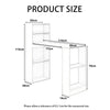 110cm Computer Desk With Shelves Writing Study Table Office Corner Study Home U
