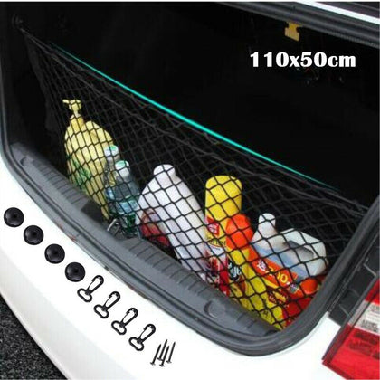 Large Car Boot Van Truck Cargo Net Bungee Cord Hooks Luggage Roof Storage Rack