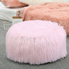 Faux Fur Inflatble Soft Warm Cosy Fluffy Shaggy Cuddly Foot Stool Seat Chair UK