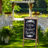 Large Vintage Wooden A Board Sign Chalkboard Restaurants Shop Message Board