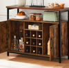 Industrial Kitchen Cabinet Vintage Storage Sideboard Pantry Buffet Door Unit