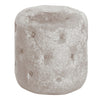 Round Bedroom Footstool Dressing Table Chairs Stools Vanity Velvet Pouffe Button