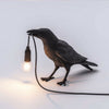 Lucky Bird Table Lamps Resin Crow Desk Lamp Bedroom Wall Sconce Light & UK PLUG