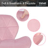 Pink Velvet Swivel Dressing Chair Office Computer Desk Chair Lift Home Office UK