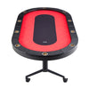10 Player Oval Foldable Poker Table Casino Blackjack Texa Holdem Table 90"