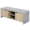 Modern TV Cabinet Stand Unit Wooden Media Storage Space Shelves W/ Doors Drawer