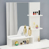Dressing Table Stool Bedroom Vanity Set Makeup Desk w/Mirror,Drawe