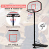 10FT Big Backboard In/Outdoor Adjustable Basketball Hoop System Kids Adults