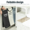 3 COMPARTMENT LAUNDRY CLOTHES WASHING STORAGE BIN BASKET HAMPER DARK LIGHT COLOR
