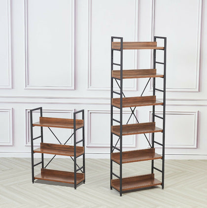 Modern 3 or 6-Tier Storage Shelf Ladder Bookshelf Display Stand Unit Rack Metal