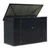 6/7FT XLarge Garden Lockable Storage Bike Tool Shed Box Outdoor Garbage Bin Shed