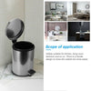 3/5L S/LESS STEEL SILVER PEDAL BIN KITCHEN BATHROOM TOILET RUBBISH Detachable