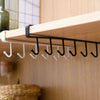 2 x Metal Kitchen Under Shelf Cabinet Cupboard Mug Cup Utensils Holder Hook Rack