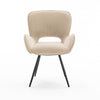 LILY MODERN VELVET DINING CHAIR PADDED SEAT METAL LEG KITCHEN OFFICE SET OF 2