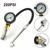 220 PSI Tyre Pressure Gauge Inflator Air Line Pump Car Truck Bike Meter Tester
