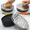 Kitchen Stainless Cheese Grater with Container Storing Fruits Cheese Box UK