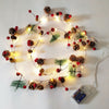 LED Garland Christmas Pinecone Berry String Fairy Light Mantel Xmas Tree Hanging