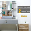 Modern Dressing Table Stool Set Makeup Desk w/ Mirror & 4 Drawers Bedroom UK