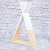 Wooden Triangle Wall Mounted Shelf Display Hanging Rack Storage Kids Room Decor