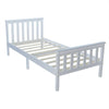 Single Bed Wooden Frame Solid Pine for Adults Kids Wood Slat Support