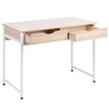 Modern Computer Desk Laptop PC Table 2 Drawers Desktop Workstation 100x50cm