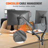 Dual Monitor Arm Mount Desk Stand for 13"-35" Screens up to 26.4 lbs Each