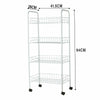 2-5 Tier Metal Vegetable Fruit Rack Stand Storage Holder Kitchen Corner Shelf