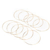10pcs 6''Dream Catcher Dreamcatcher Rings DIY Hoops Ring Macrame Craft Hoop Gold