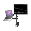 Monitor Mount and Laptop Stand Adjustable Arms 13-27" Screens VESA