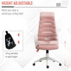 Ergonomic Office Chair High Back Executive 360 Swivel Foam Padding Pink