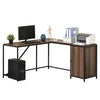 Large Corner Computer Desk Laptop Pc Office Writing Workstation Table Industrial