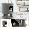 3-IN-1 Modern Cat Condo Furniture Stool Pet House Kitty Bed with Scratching Post