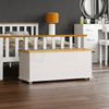 Storage Ottoman Chest Toy Box Bedroom Blanket Bedding Trunk Bench Wood Large