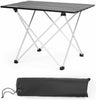 Portable Folding Camping Table Aluminum Lightweight Roll Up Table Carrying Bag