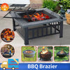 3 in 1 Outdoor Garden Large Firepit Metal Stove Brazier Patio Heater/BBQ/Ice Pit