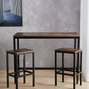 Dining Breakfast Bar Table Set with 2/4 Bar Stools and 1 Bar Table for Kitchen