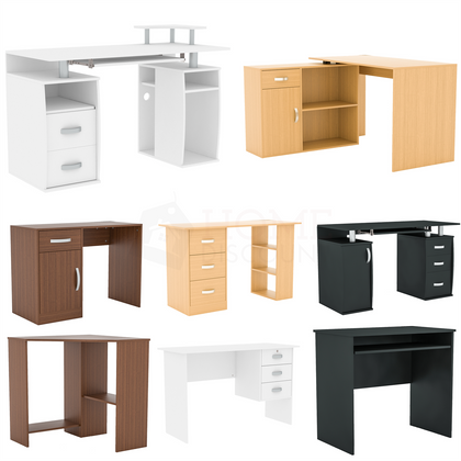 Computer Desk 2 3 4 Drawer Wooden PC Laptop Dressing Table Home Office Study