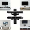 2 Tiers Floating Media Shelves Shelf For DVD TV BOX TV AV Wall Mounted Shelving