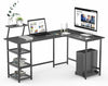 L-Shaped Computer Corner Desk PC Table Workstation Home Office Study Furniture