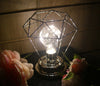 Battery Operated LED Desk Lamp Industrial Retro LightUp Bedside Lantern Home Han