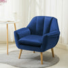 Stylish Upholstered Chair Cosy Sofa Reading Tub Chair Crease Stitched Back Home