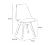 Dining Chairs Designer Side Chairs Wooden Legs Office Home Commercial EVA