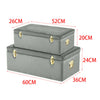 Set of 2 Large Storage Trunks Box Chest Living Bedroom Organizer Solution Bench